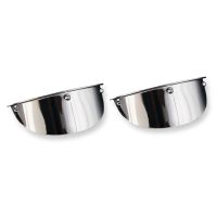 Highway Hawk H66-052 Štítky světel hladké 115mm chrom 2ks